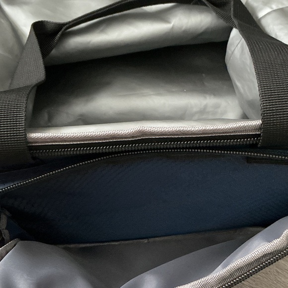 Stylish Navy Duffel Bag with Flag Patch - Picture 5 of 5